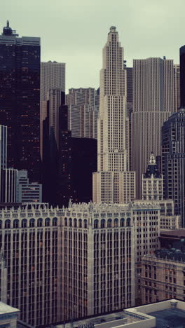 cityscape with skyscrapers