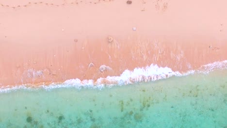 aerial pink beach