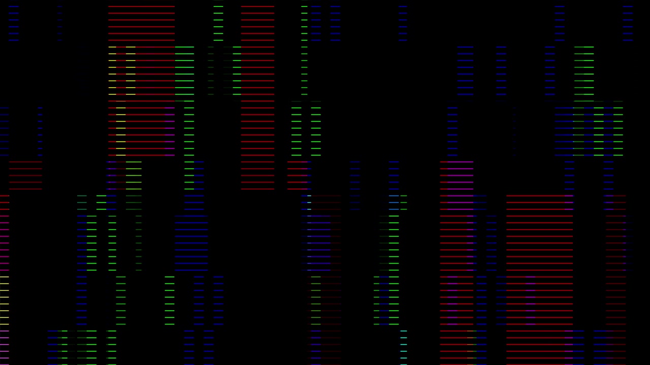Abstract Digital Glitch Background with Vertical RGB Data Lines