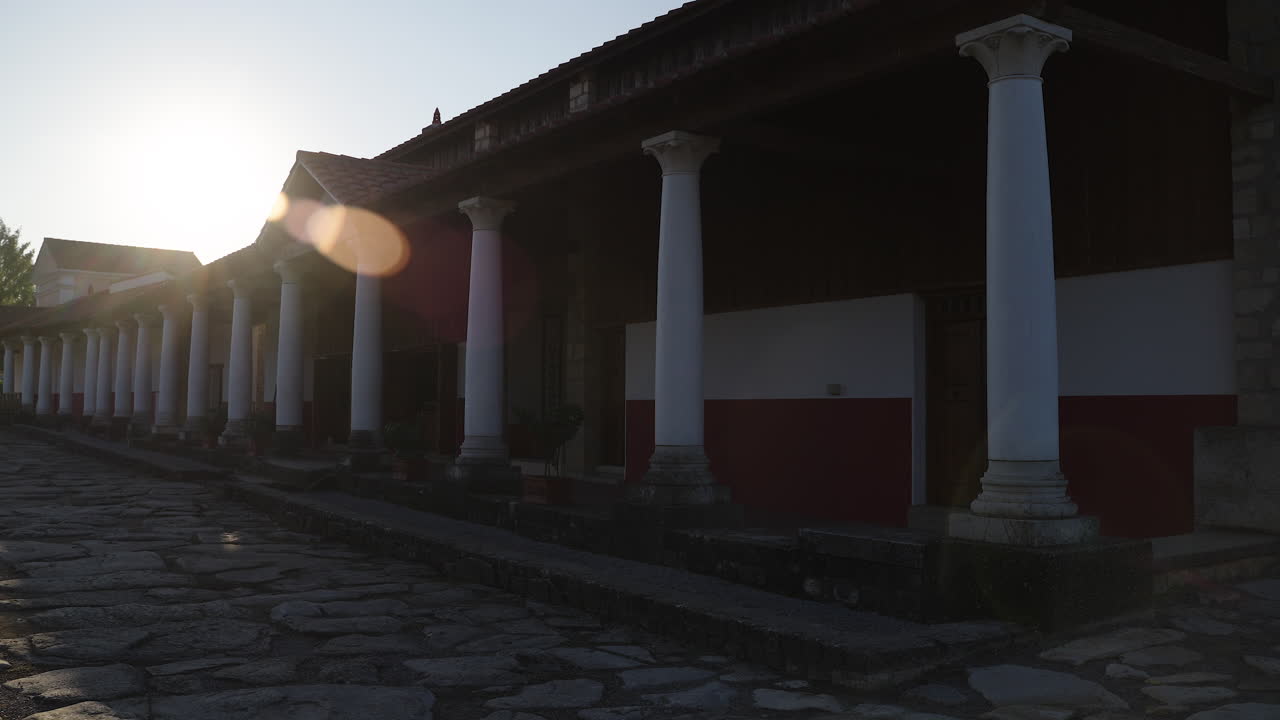 Ancient Roman Ruins at Sunrise