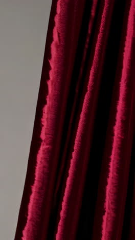 red curtain fabric