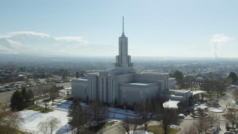 timpanogos temple for the church of jesus christ of latter-day saints, aerial