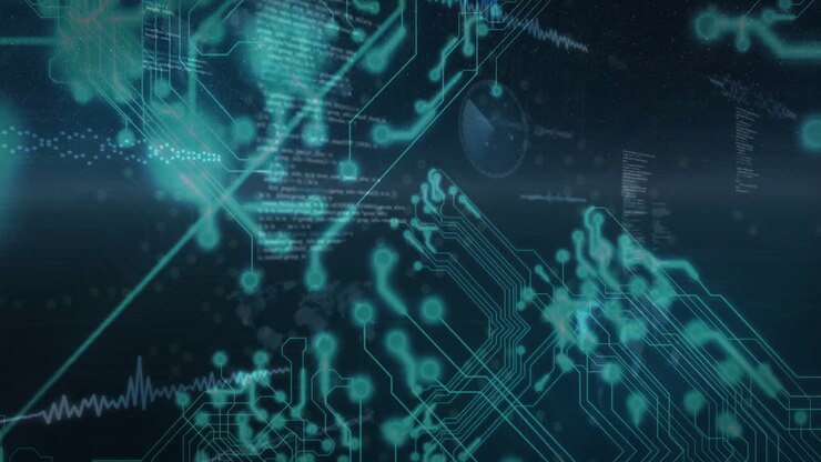 Animation of network of connections over data processing