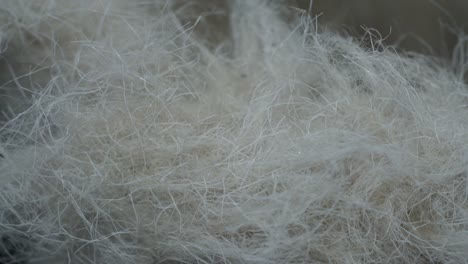 closeup of synthetic fibers used in the designer clothing industry