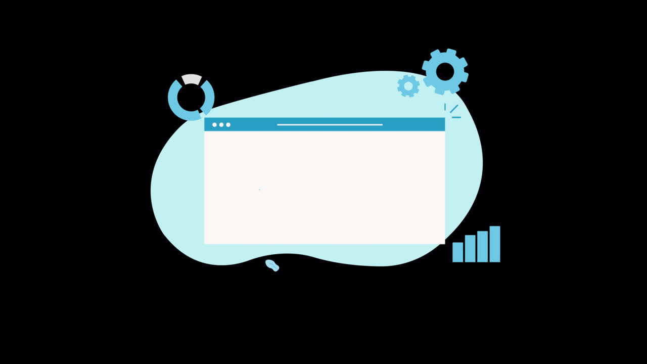 Animated Web Interface with Data Analysis Charts and Graphs