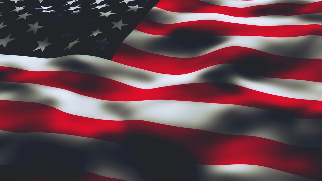 A seamless, realistic loop animation of the American flag waving in the wind. Perfect for patriotic projects, the 4th of July, Memorial Day, corporate videos, or as a powerful video background element