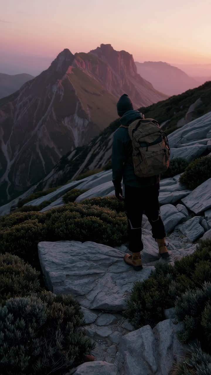 Sunrise Hike in the Mountains