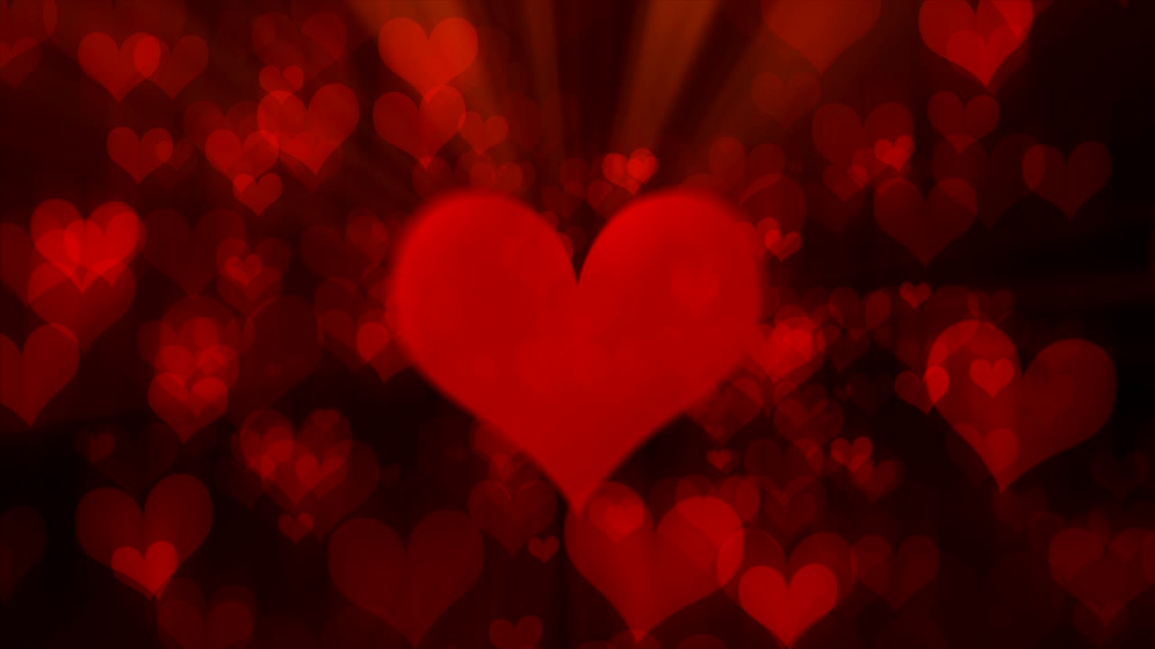 el fondo de los corazones de san valentín (bucle)