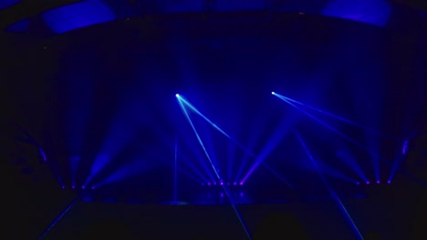 flickering spot lights effect illuminate concert stage