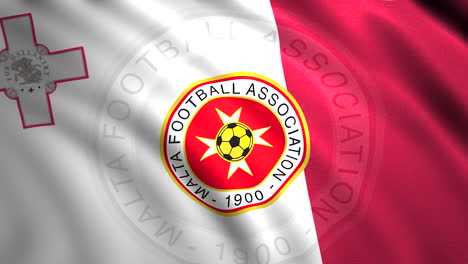bandera de la asociación de fútbol de malta
