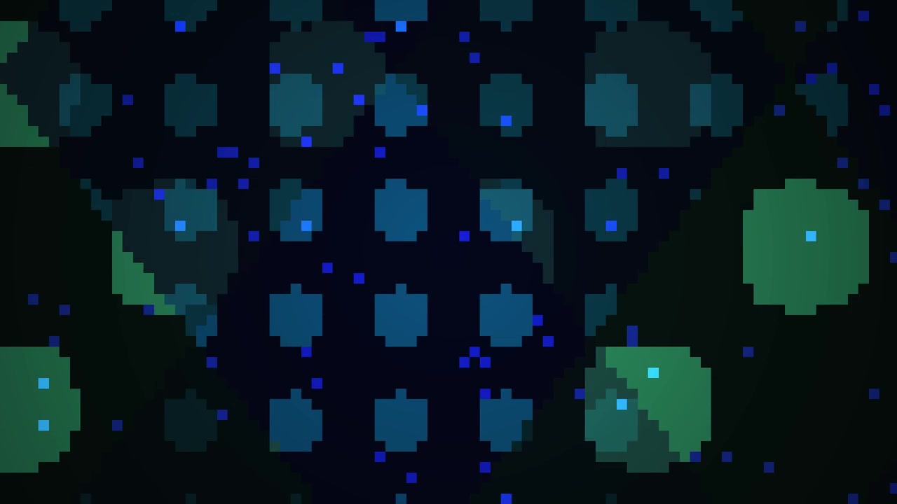 Abstrakt pixelkunst-animation med digitale glitch-effekter