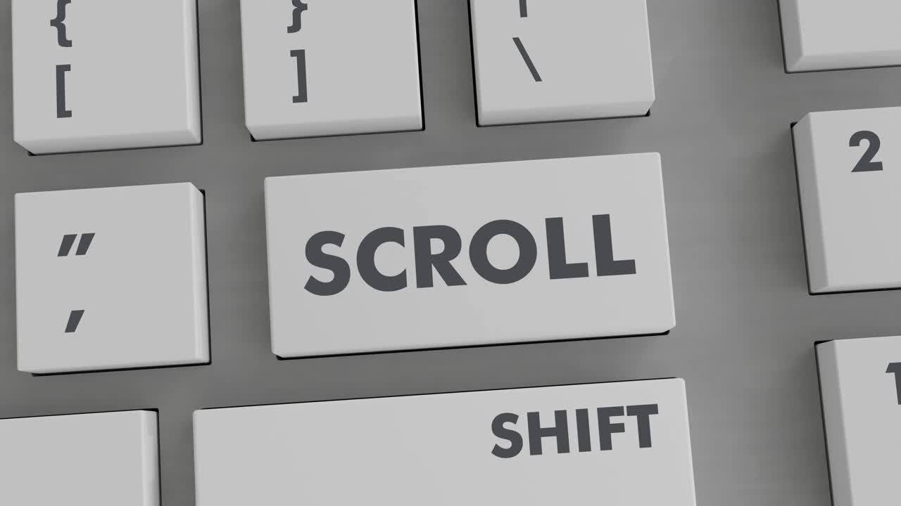 SCROLL BUTTON PRESSING ON KEYBOARD