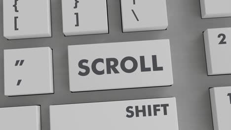 Scroll-Taste-Auf-Der-Tastatur-Drücken