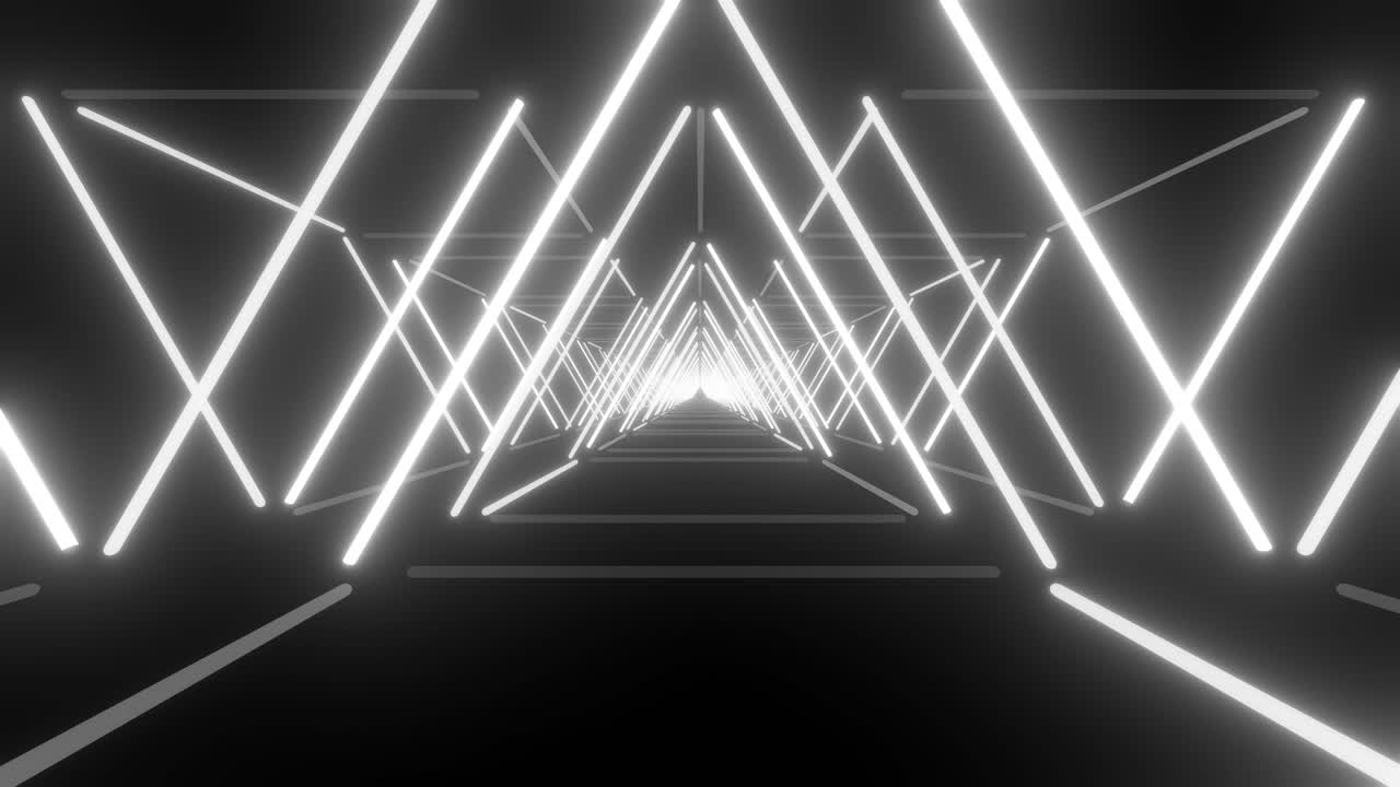 túnel de neón abstracto