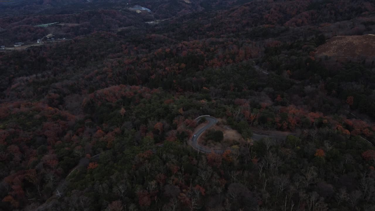 나라, 와카쿠사 산의 스카이라인 조감도