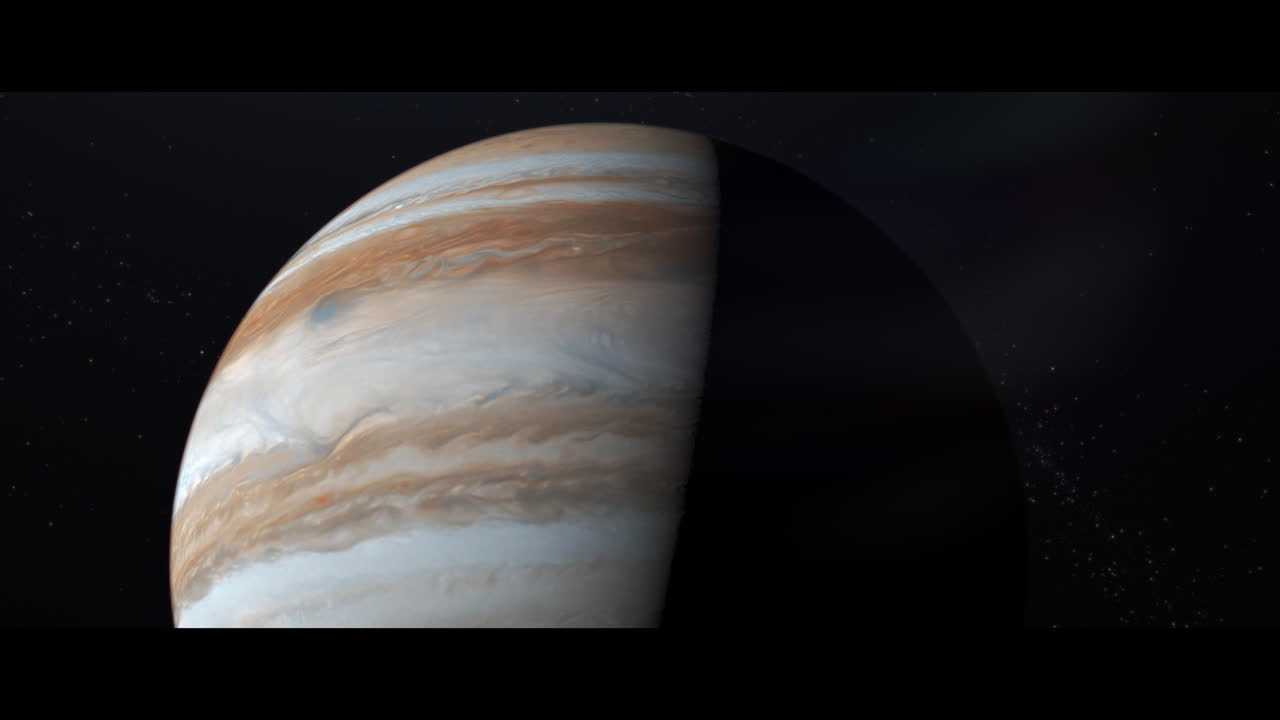 Jupiter planet viewed from space