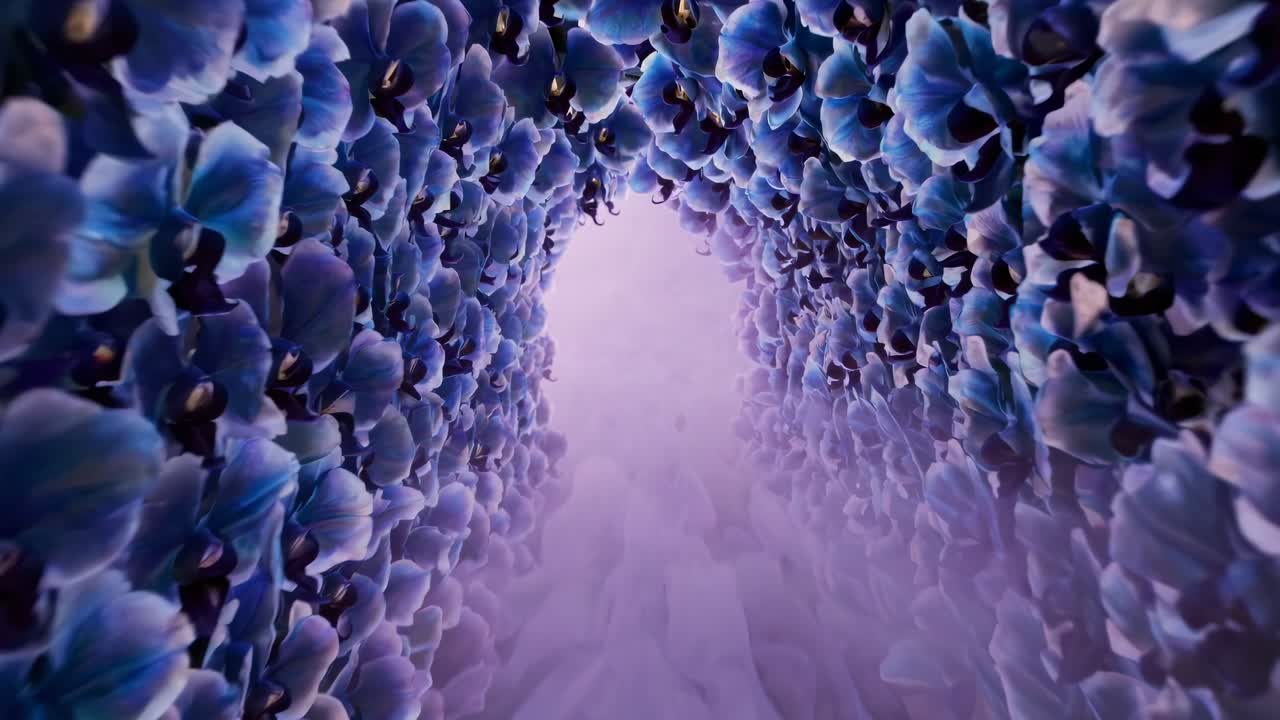 Enchanting Tunnel Of Purple Flowers