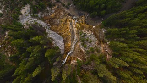 Waterfall-coming-down-with-water