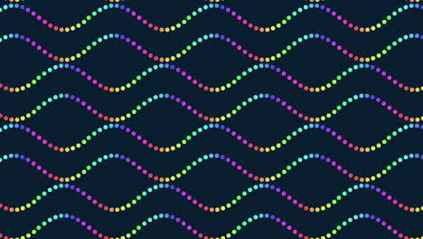 onde d'arcobaleno vibranti disegno senza cuciture su sfondo scuro