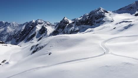 invierno en tirol, alpes austriacas