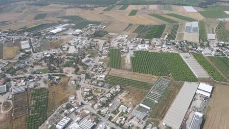 Toma-Aérea-Del-Consejo-Del-Distrito-Sur-Israelí-Sdot-Negev