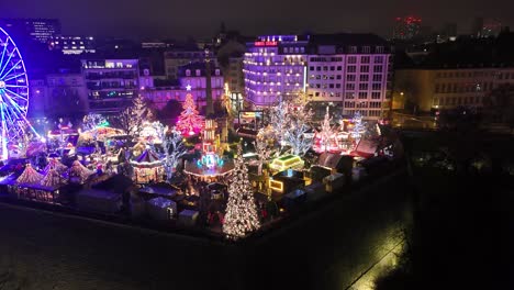 las mejores imágenes de drones del mercado navideño de luxemburgo