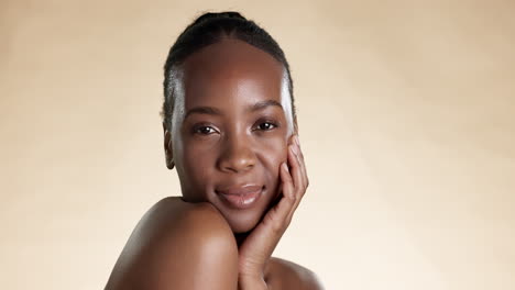 Face,-black-woman-and-cosmetics-with-beauty