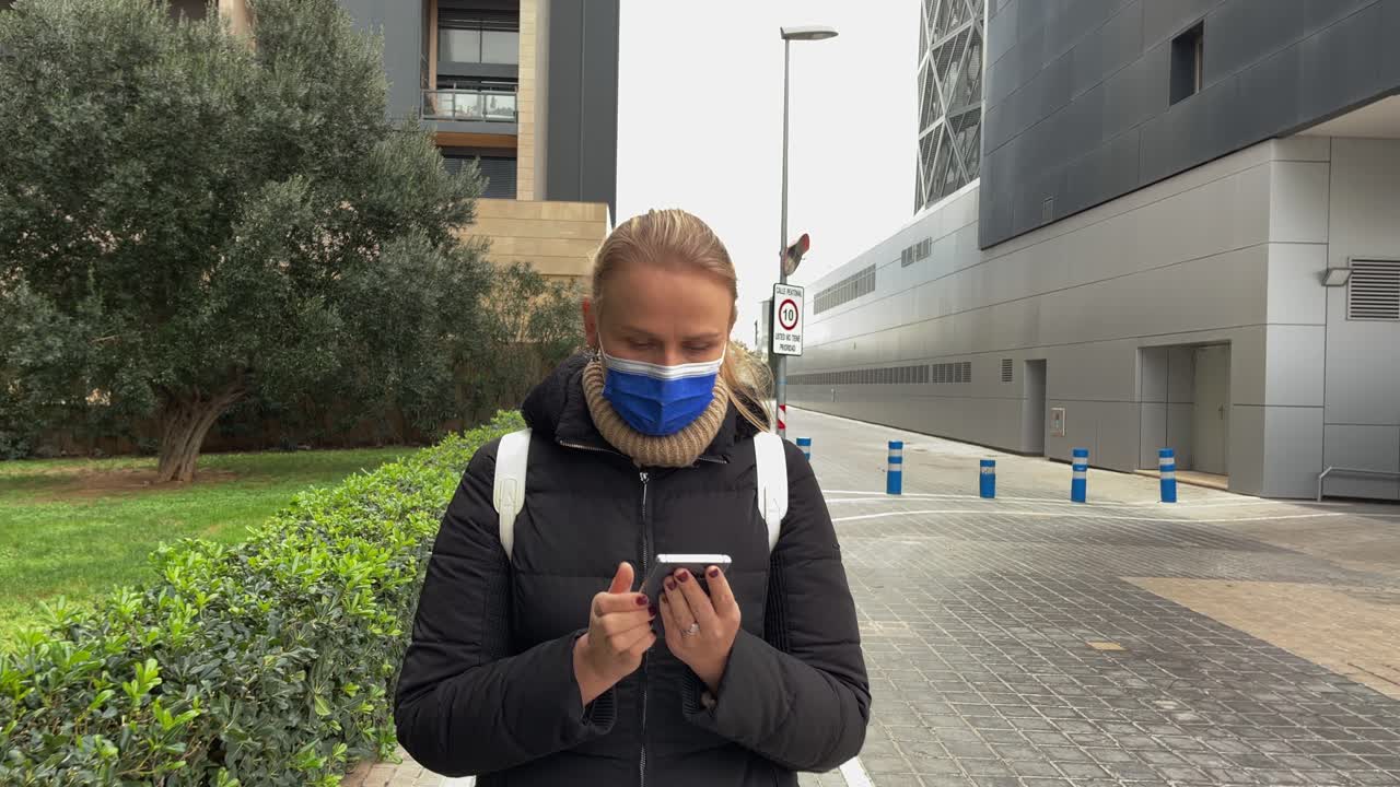 Checking social media on the way to work