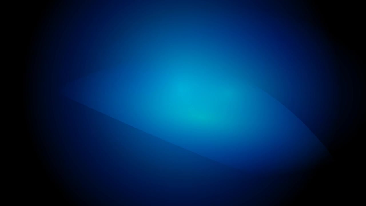 Bagliore di luce blu astratto pulsante su sfondo scuro