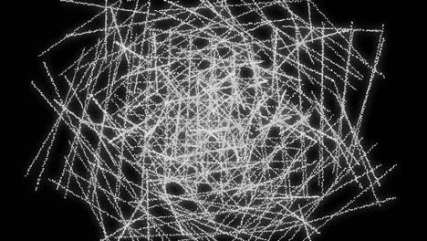 modello a forma di punto bianco animazione motion graphics