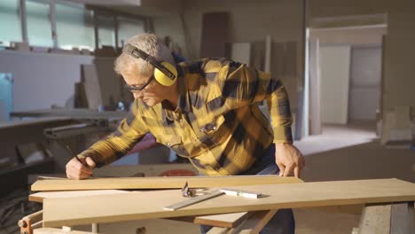 Wood-Board-Measurement-in-a-carpentry-shop.