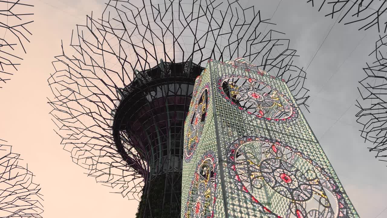 2019년 슈퍼트리 그로브와 크리스마스 원더랜드 - 싱가포르의 만 옆 정원에서 열린 겨울 원더랜드 행사 중 크리스마스 조명