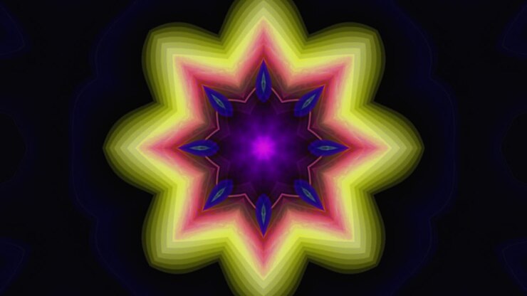 Animazione astratta, Sfondo liquido, Bellissimo filmato di pittura digitale, Filmato di sfondo astratto, Video stock di animazione caleidoscopica.
