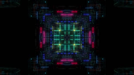 entorno de computadora cuántica con tecnología digital, unidad de procesamiento de una inteligencia artificial avanzada.