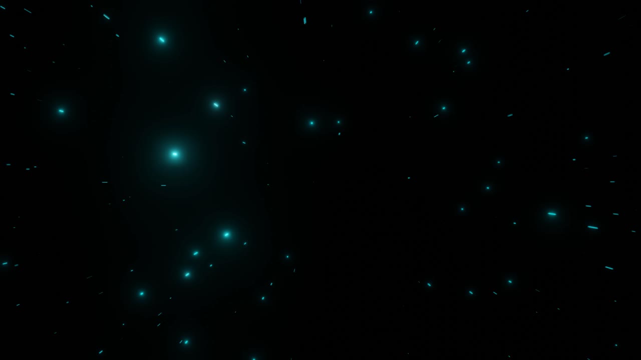 Abstract motion background shining colorful particles