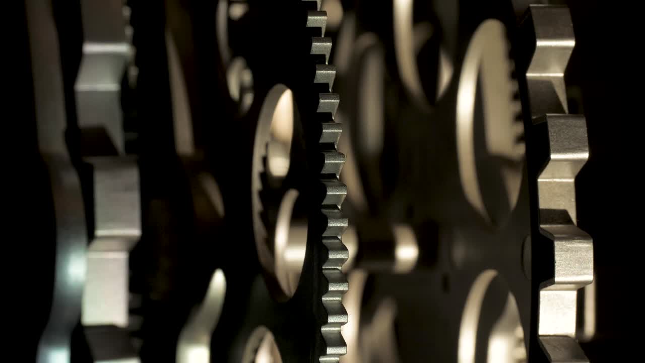 산업용 시계 백라이트의 클로즈업 바