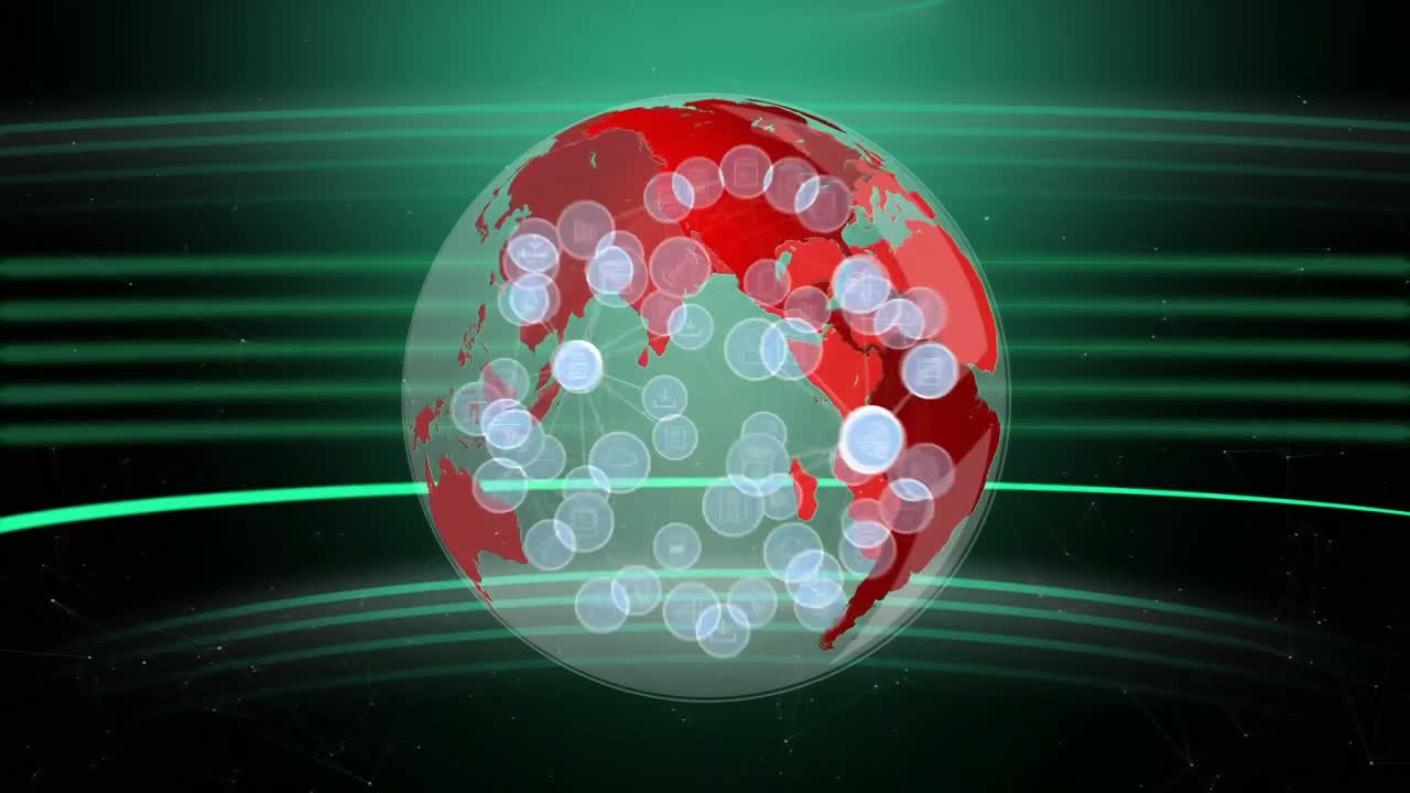 데이터를 둘러싸고 회전하는  ⁇ 은 지구