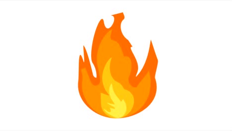 cartoon flame animation. flame background and texture.cartoon fire animation. 4k video