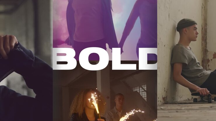 A group of young adults in a urban setting