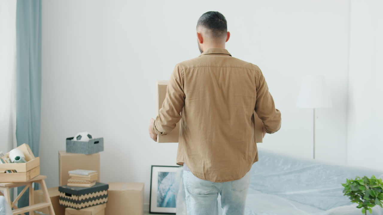 Man Moving Boxes