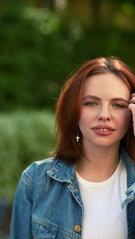 woman portrait outdoors