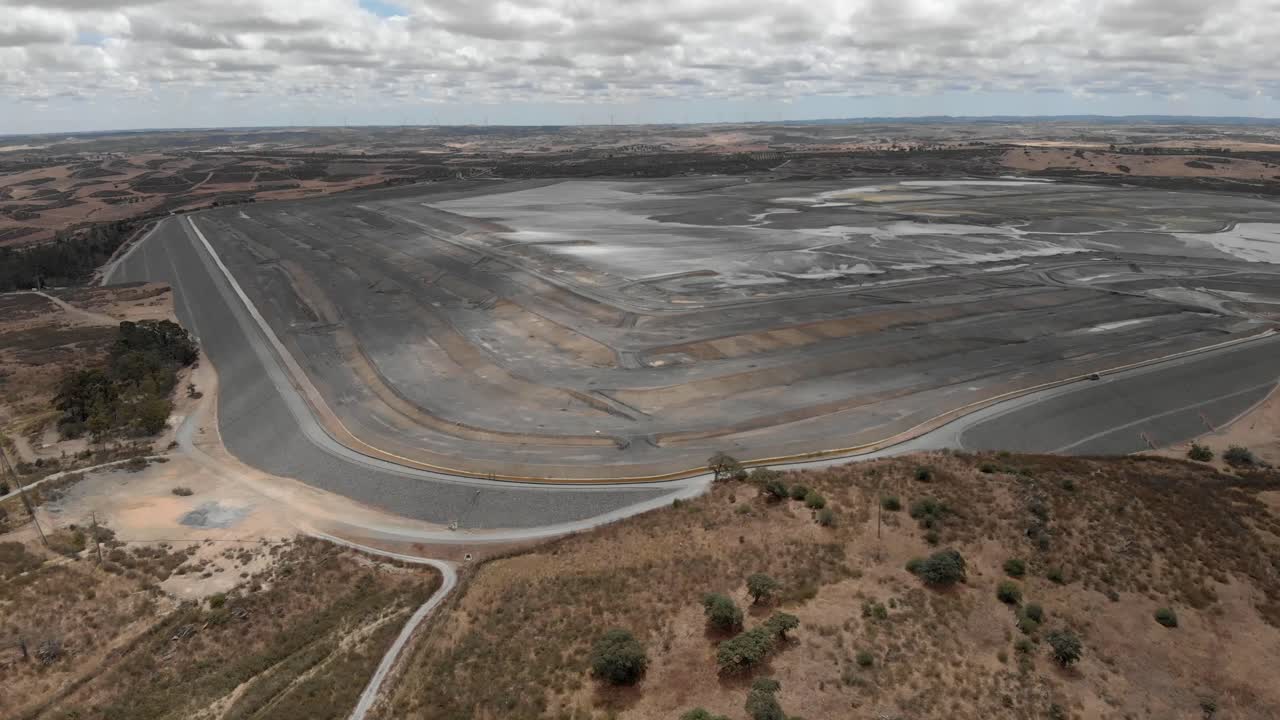 Water Supply Infrastructure in Countryside of Monte Perreiro, Portugal - Aerial