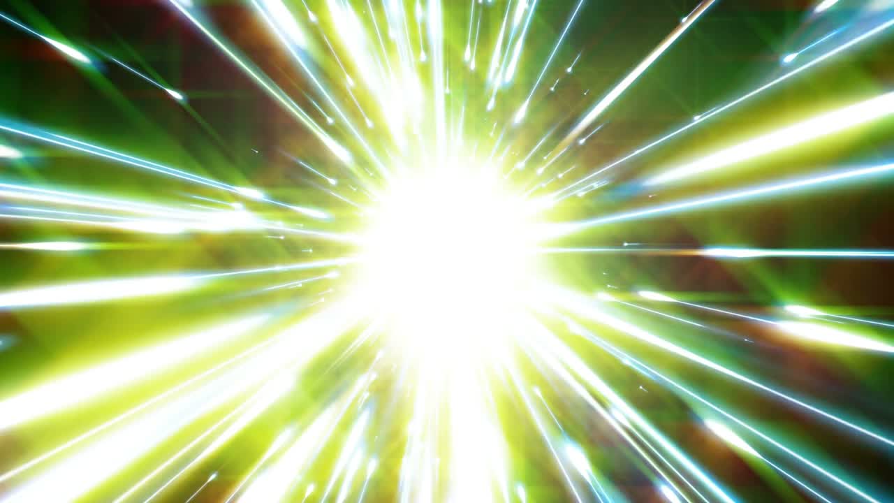 다이내한 빛의 터널: 밝은 선은 우리로부터 빠르게 멀어집니다.