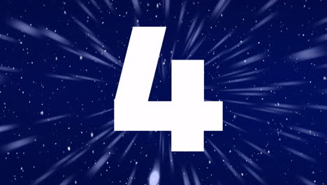 number 5 with starburst background animation in vibrant colors