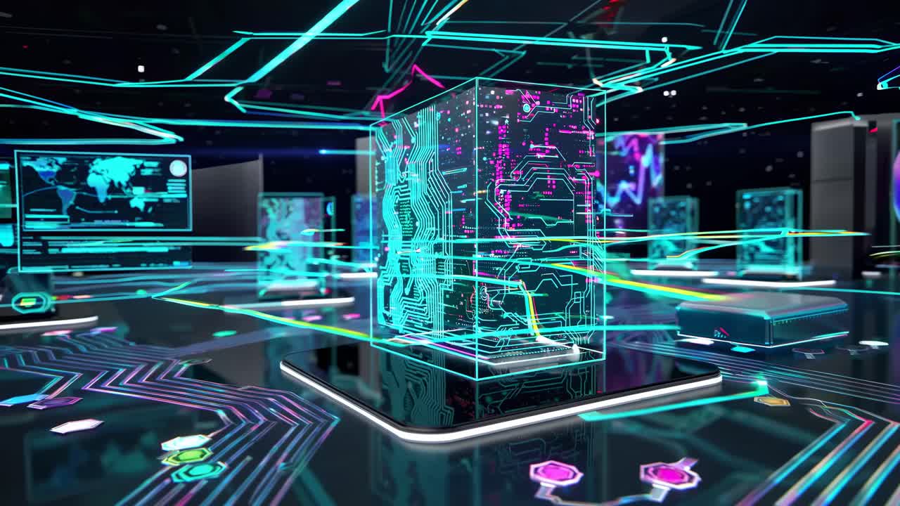 미래의 데이터 센터 시각화