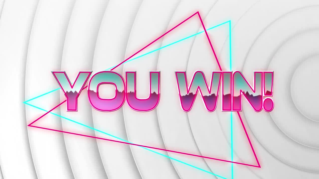 ⁇ 색 배경의 원 위에 텍스트를 이기는 애니메이션