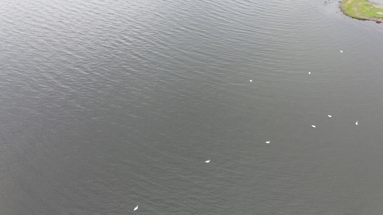 머스키건 호수의 조감도