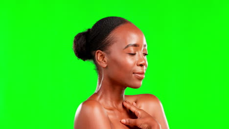 black woman, beauty with face
