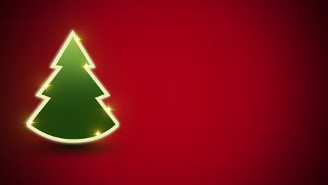 Christmas-trees-with-gold-light-in-red-gradient