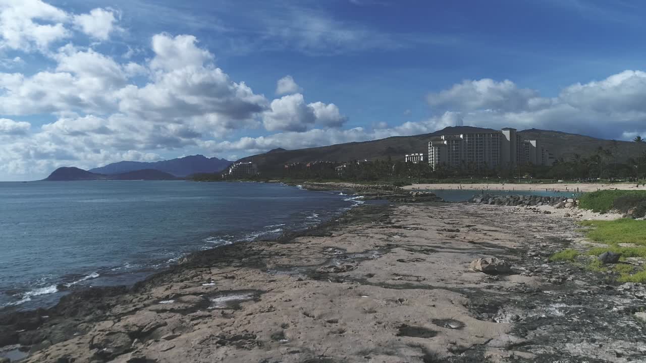 공중 상승 관광 코 오날라 해안선, 자연 하와이 풍경